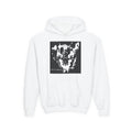 Skull Flame Youth Hoodie — Edgy Black Graphic Pullover for Teens