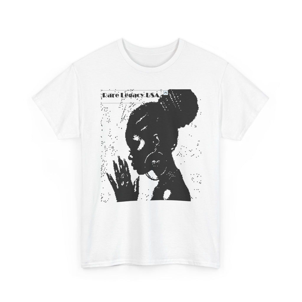 Black Beauty Silhouette Tee — "Pure Black Queen" Graphic T-Shirt