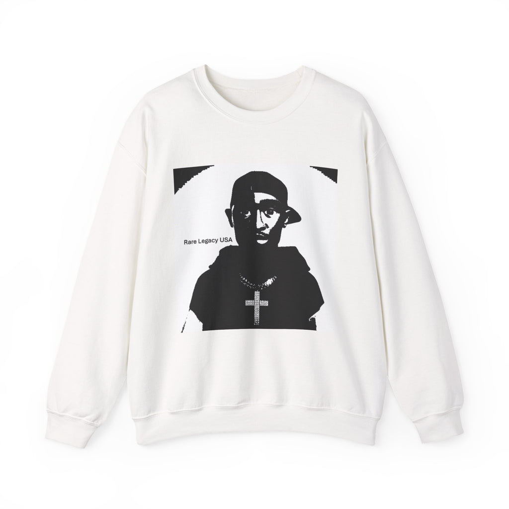 Rare Legacy USA Sweatshirt — Black & White Crewneck