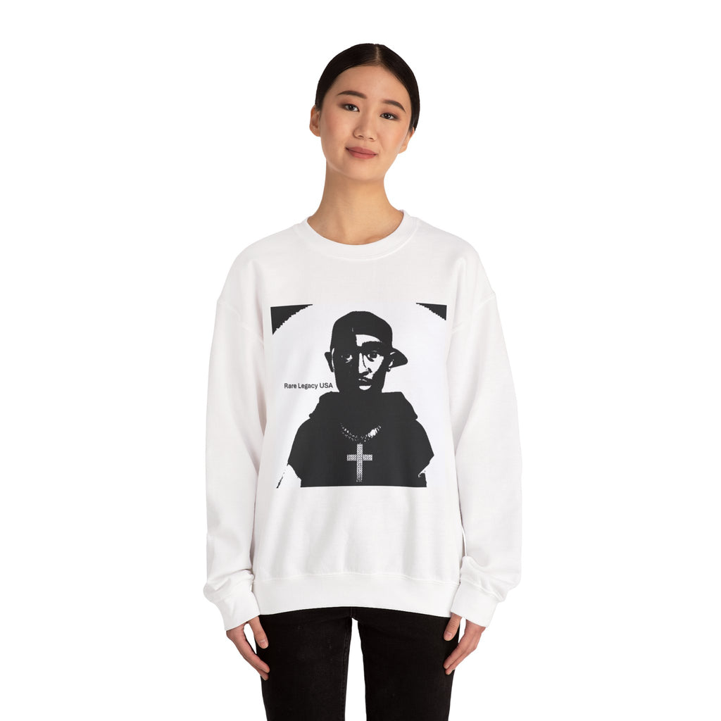 Rare Legacy USA Sweatshirt — Black & White Crewneck