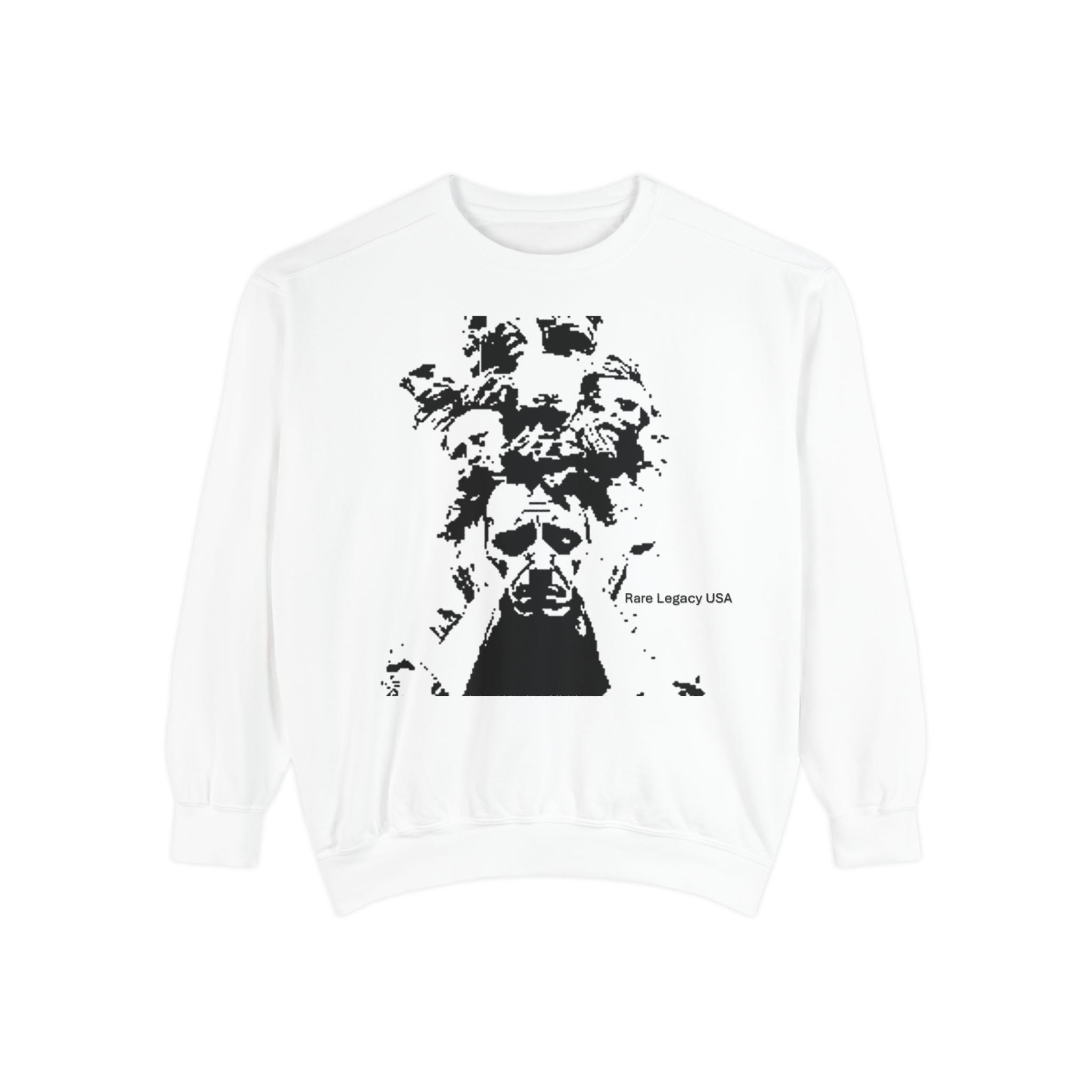 Skull Blossom Sweatshirt — Floral Skull Graphic Pullover