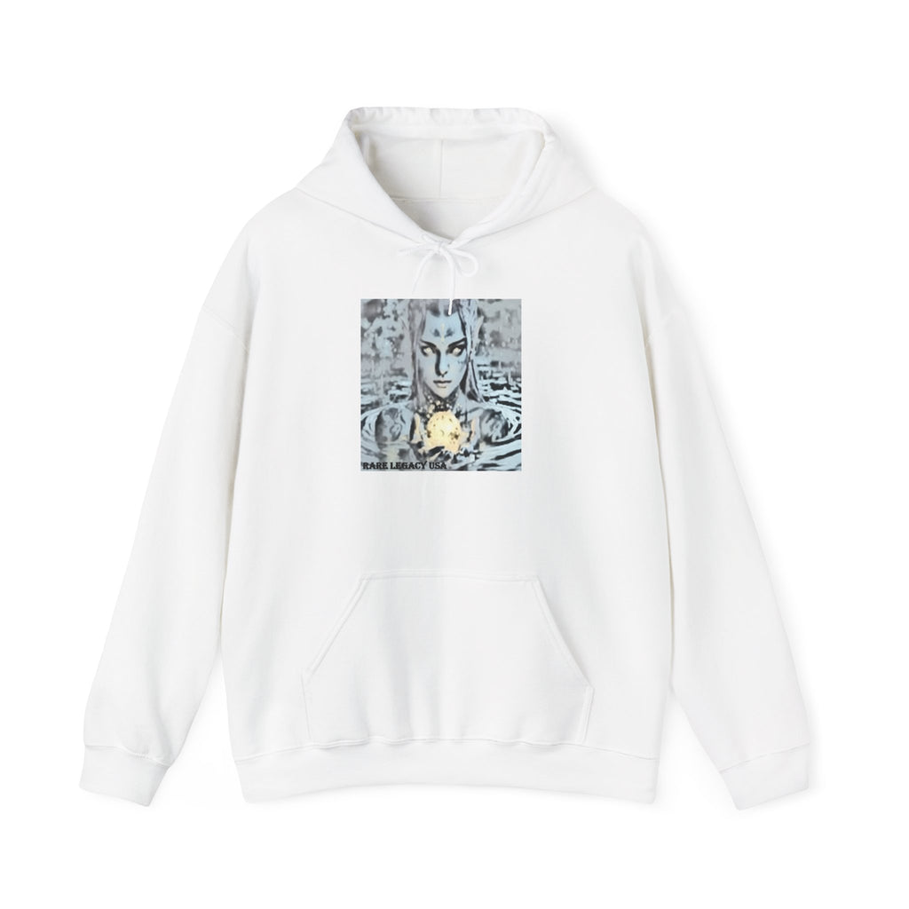 Egyptian Pharaoh Art Hoodie — Vintage Tutankhamun Illustration Sweatshirt