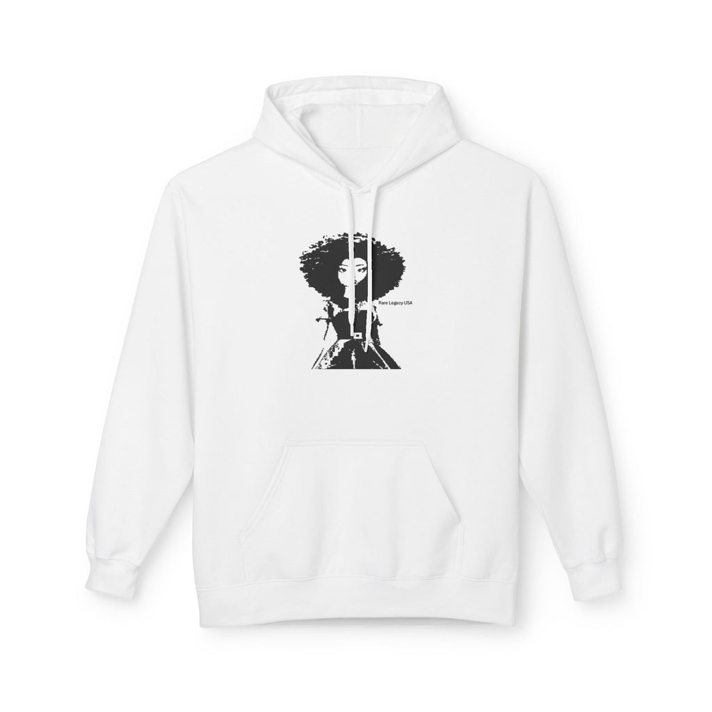 Afro Soul Hoodie — Retro Black & White Silhouette Pullover