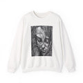 Crewneck Sweatshirt — Moody Charcoal Portrait Art Graphic